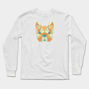 Geo Frenchie Multi-Color Long Sleeve T-Shirt